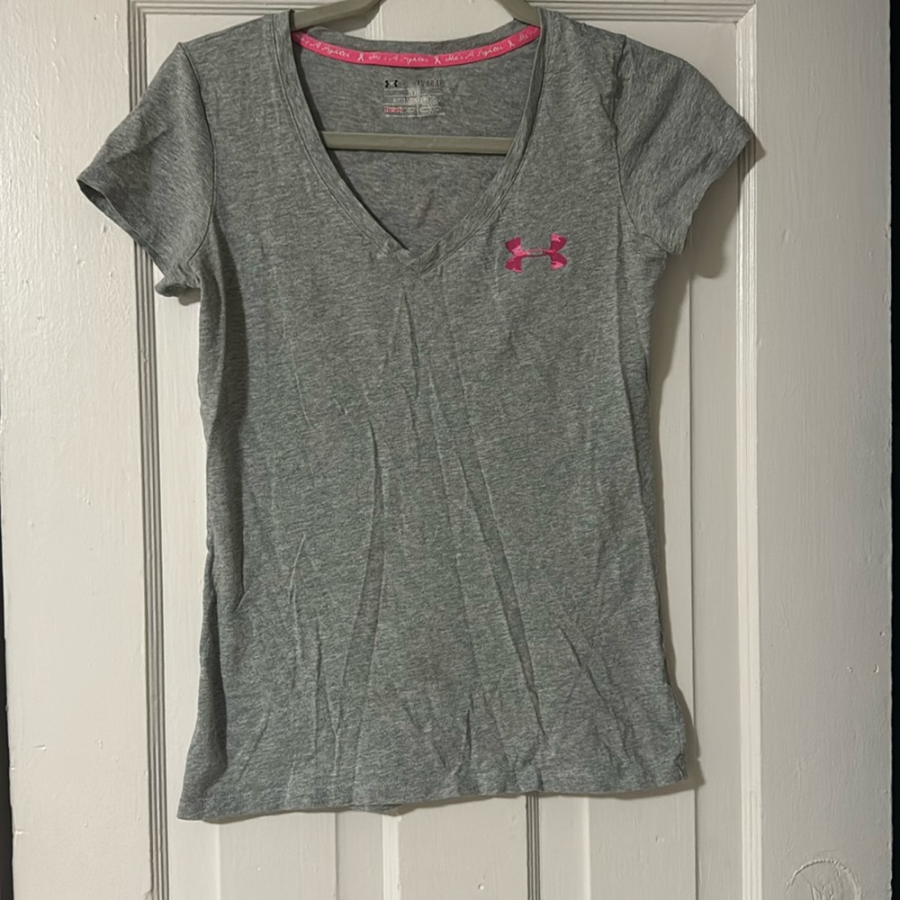 Women’s Under Armor Breast Cancer Awareness Shirt- size XS